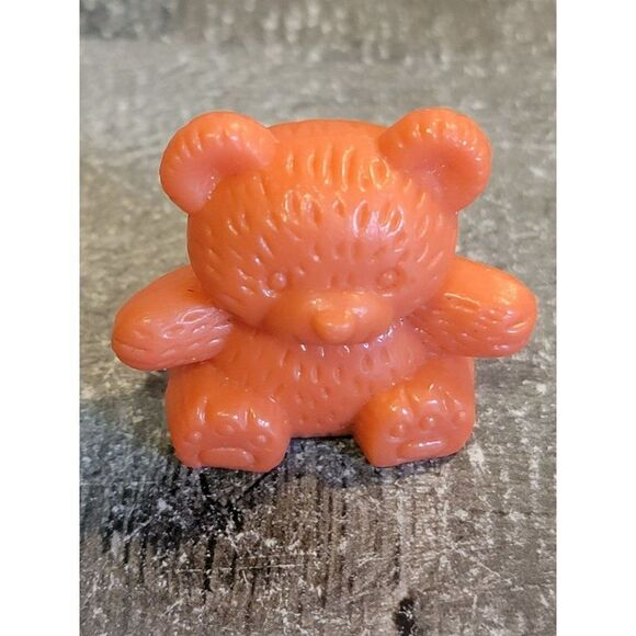 Orange teddy bear doll accessory toy figure - Picture 1 of 4